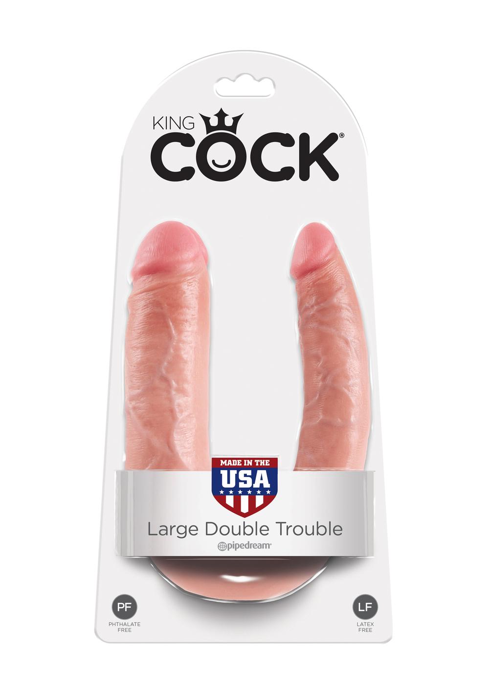 King-Cock-Large-Double-Trouble-Pipedream-2 King Cock Large Double Trouble - Pipedream