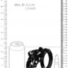 ManCage 25 Klec na penis 9 cm - černá