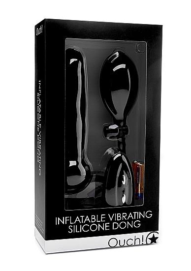 Ouch-Nafukovaci-dildo-vibracni-cerne-2 Ouch! Nafukovací dildo vibrační - černé