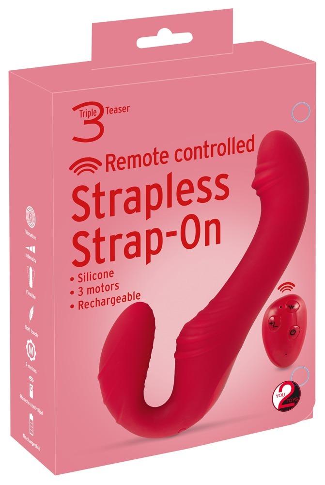 RC-Strapless-Strap-On-3-vibrator-s-dalkovym-ovladanim-18 RC Strapless Strap-On 3 vibrátor s dálkovým ovládáním