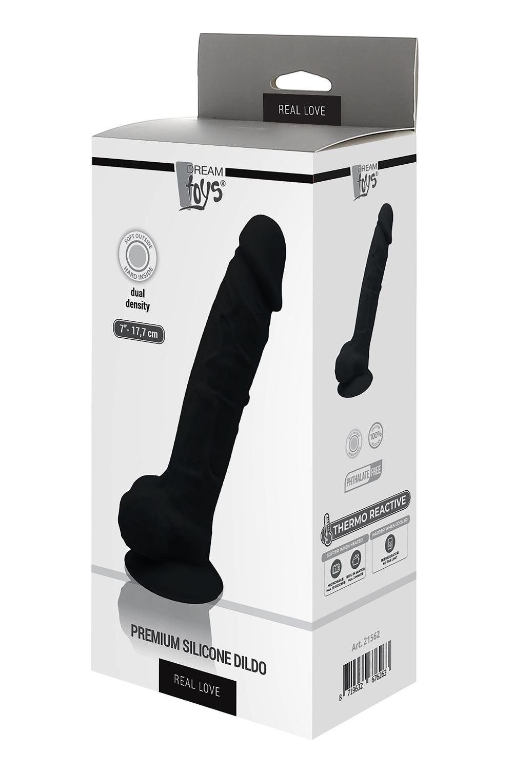 Real-Love-Dildo-18-cm-cerne-2 Real Love Dildo 18 cm - černé