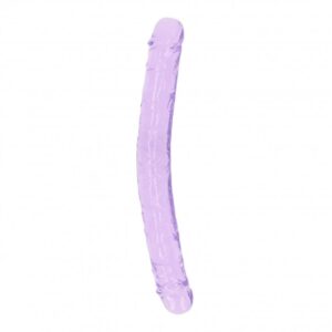 Realrock Oboustranné dildo 34 cm - fialové