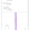 Realrock Oboustranné dildo 34 cm - fialové