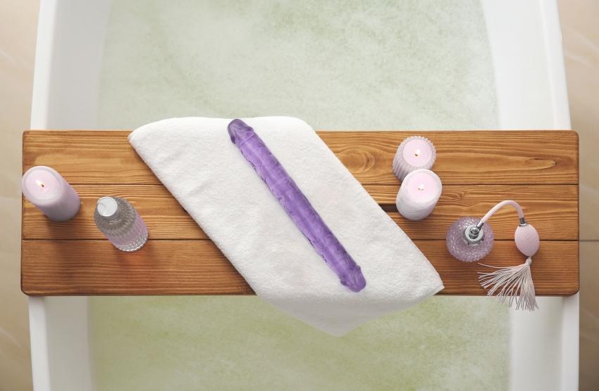 Realrock-Oboustranne-dildo-34-cm-transparentni-10 Realrock Oboustranné dildo 34 cm - transparentní