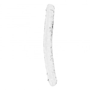 Realrock Oboustranné dildo 34 cm - transparentní
