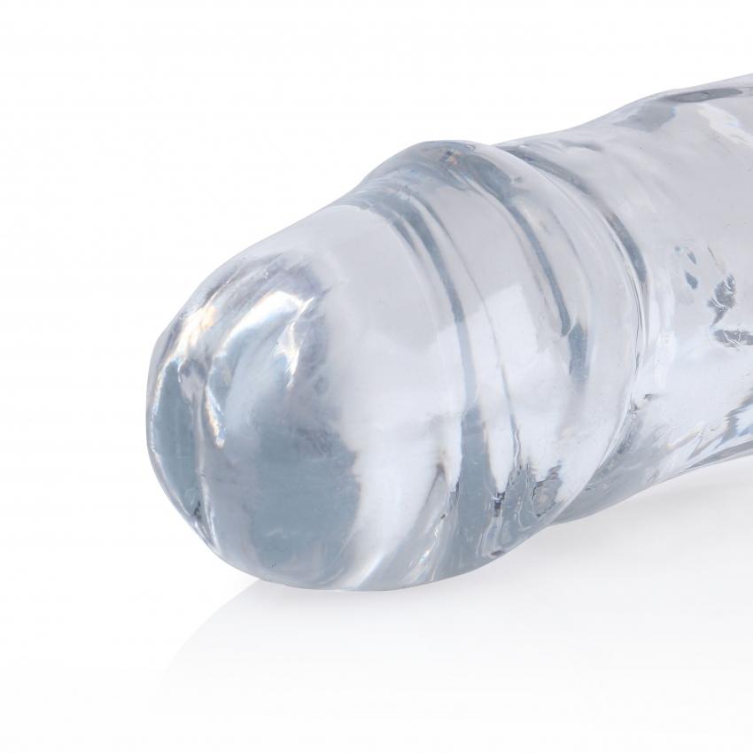 Realrock-Oboustranne-dildo-34-cm-transparentni-4 Realrock Oboustranné dildo 34 cm - transparentní