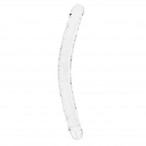 Realrock Oboustranné dildo 45 cm - transparentní
