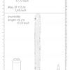 Realrock Oboustranné dildo 45 cm - transparentní