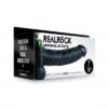 Realrock Vibrating Hollow Strap-on dutý připínací penis s varlaty 18 cm - černý