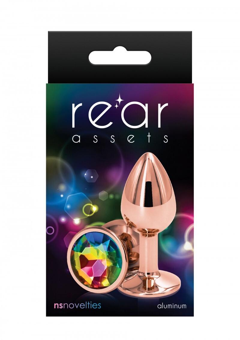 Rear-analni-kolik-rosegold-duhovy-kaminek-S-2 Rear anální kolík rosegold duhový kamínek S