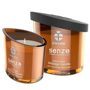 SENZE Eroticko-relaxační masážní svíčka - hřebíček