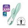 Satisfyer Air Pump Bunny 5+ Vibrátor - Mint