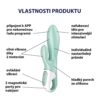 Satisfyer Air Pump Bunny 5+ Vibrátor - Mint