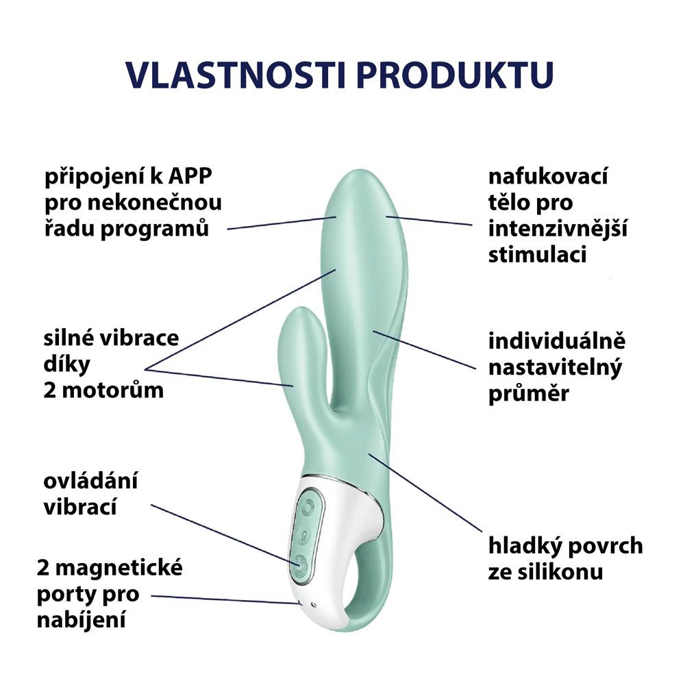 Satisfyer-Air-Pump-Bunny-5-Vibrator-Mint-8 Satisfyer Air Pump Bunny 5+ Vibrátor - Mint