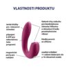 Satisfyer Sunray vibrátor a stimulátor klitorisu 2 v 1 - Berry