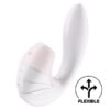 Satisfyer Supernova tlakový stimulátor a vibrátor 2v1 - bílý