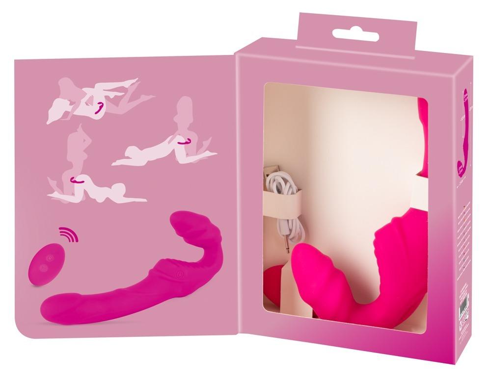 Strapless-Strap-On-2-vibrator-s-dalkovym-ovladanim-ruzovy-18 Strapless Strap-On 2 vibrátor s dálkovým ovládáním - růžový