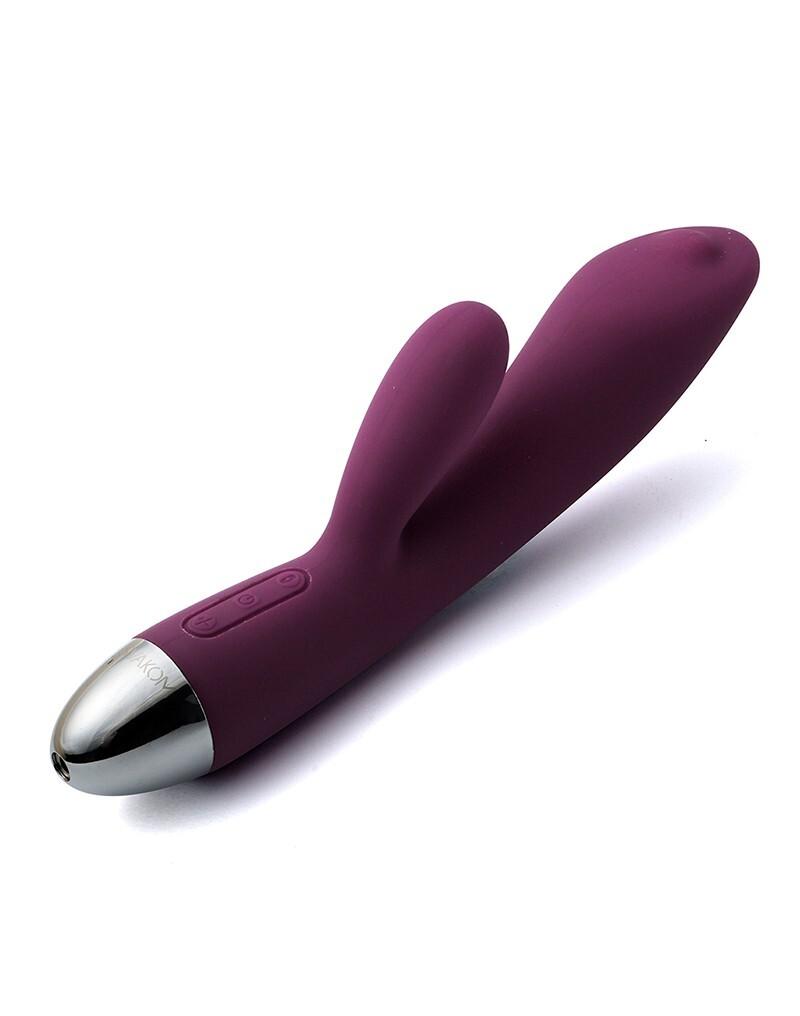 Svakom-Trysta-Rabbit-Vibrator-s-pohyblivou-kulickou-fialovy-2 Svakom Trysta Rabbit Vibrátor s pohyblivou kuličkou fialový