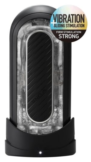 TENGA Zero Flip Gravity Strong masturbátor - černý