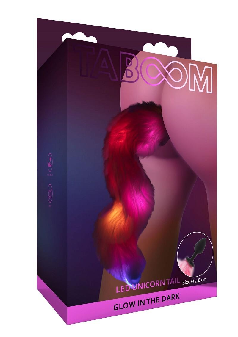 Taboom-Unicorn-Analni-kolik-se-sviticim-ocasem-LED-6 Taboom Unicorn Anální kolík se svítícím ocasem LED