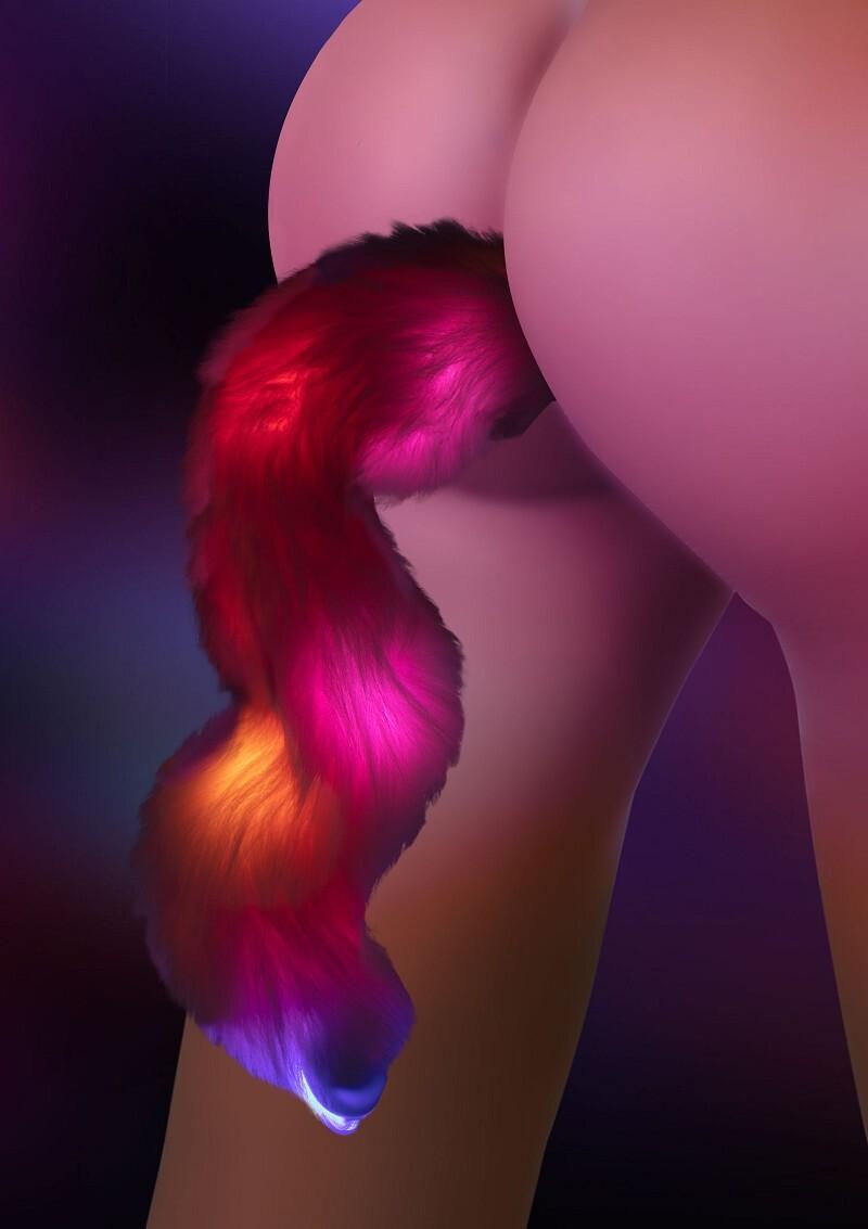 Taboom-Unicorn-Analni-kolik-se-sviticim-ocasem-LED Taboom Unicorn Anální kolík se svítícím ocasem LED