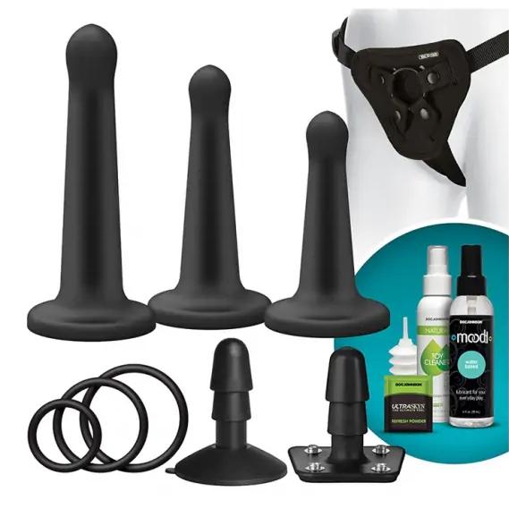 VAC-U-LOCK-Silicone-Pegging-Set-strap-on-postroj-a-4-dilda VAC-U-LOCK Silicone Pegging Set strap-on postroj a 4 dilda