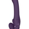 VIVE Ai Dual Vibrating & Air Wave Tickler Strapless Strapon Purple