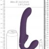 VIVE Ai Dual Vibrating & Air Wave Tickler Strapless Strapon Purple