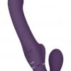 VIVE Ai Dual Vibrating & Air Wave Tickler Strapless Strapon Purple
