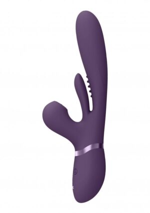 VIVE Kura G-Spot Vibrátor se stimulací klitorisu - fialový