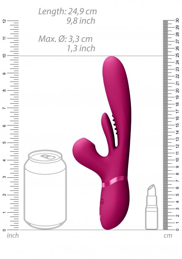 VIVE-Kura-G-Spot-Vibrator-se-stimulaci-klitorisu-ruzovy-10 VIVE Kura G-Spot Vibrátor se stimulací klitorisu - růžový