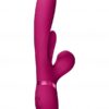 VIVE Kura G-Spot Vibrátor se stimulací klitorisu - růžový