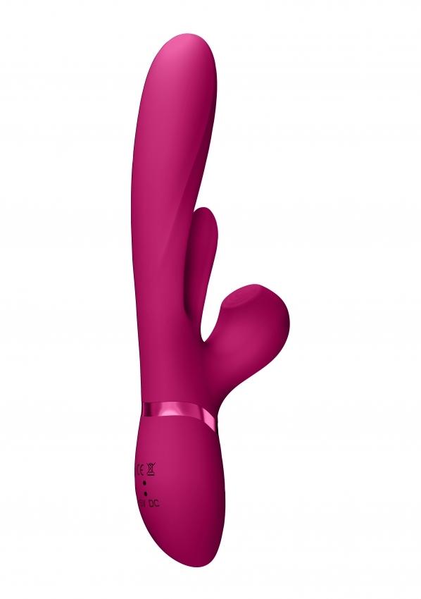 VIVE-Kura-G-Spot-Vibrator-se-stimulaci-klitorisu-ruzovy-2 VIVE Kura G-Spot Vibrátor se stimulací klitorisu - růžový