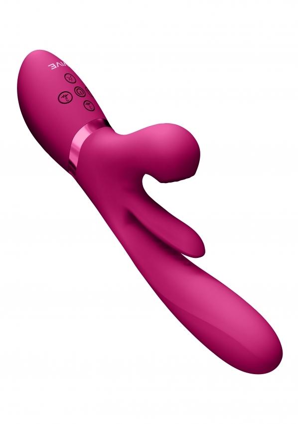 VIVE-Kura-G-Spot-Vibrator-se-stimulaci-klitorisu-ruzovy-6 VIVE Kura G-Spot Vibrátor se stimulací klitorisu - růžový