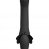 VIVE Satu Pulzační a vibrační strap-on - černý