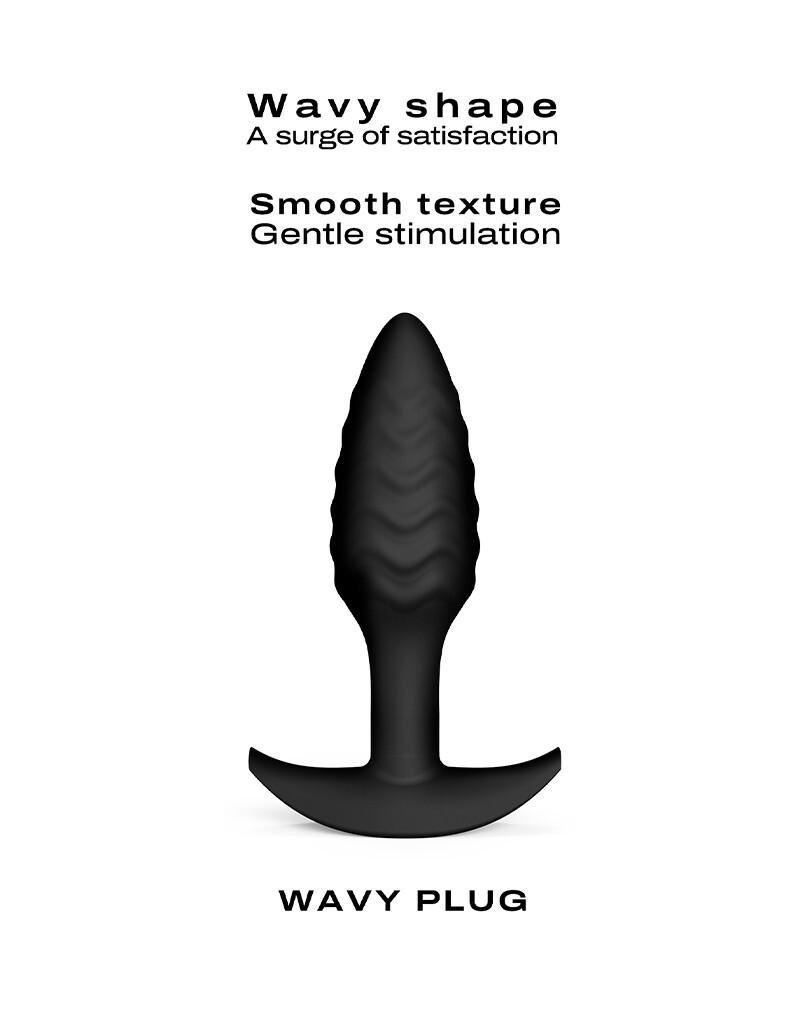 Wavy-plug-Analni-kolik-cerny-6 Wavy plug Anální kolík - černý