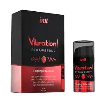 intt-Vibration-Tingling-effect-gel-Strawberry-15-ml intt Vibration! Tingling effect gel - Strawberry 15 ml