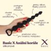 BASIC X Anální korále vel. M černé