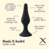 BASIC X André anální kolík vel. M černý