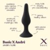 BASIC X André anální kolík vel. S černý