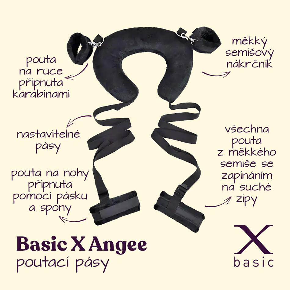BASIC-X-Angee-poutaci-pasy-na-ruce-a-nohy-cerne-2 BASIC X Angee - poutací pásy na ruce a nohy černé