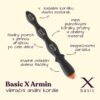 BASIC X Armin vibrační anální korále černé