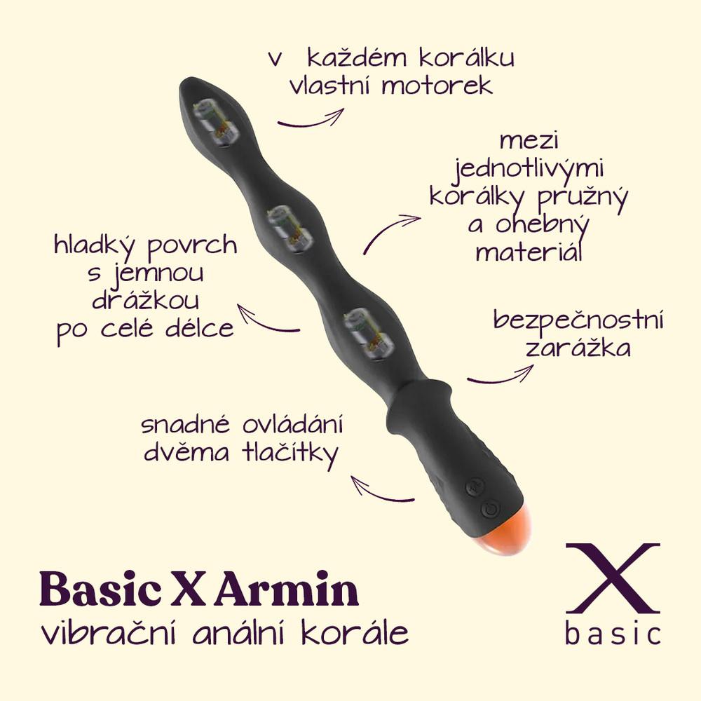 BASIC-X-Armin-vibracni-analni-korale-cerne-2 BASIC X Armin vibrační anální korále černé