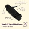 BASIC X BONDÁŽNÍ LANO Z POLYPROPYLENU 10 M ČERNÉ