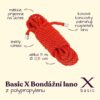 BASIC X BONDÁŽNÍ LANO Z POLYPROPYLENU 5 M ČERVENÉ