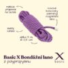 BASIC X BONDÁŽNÍ LANO Z POLYPROPYLENU 5 M FIALOVÉ