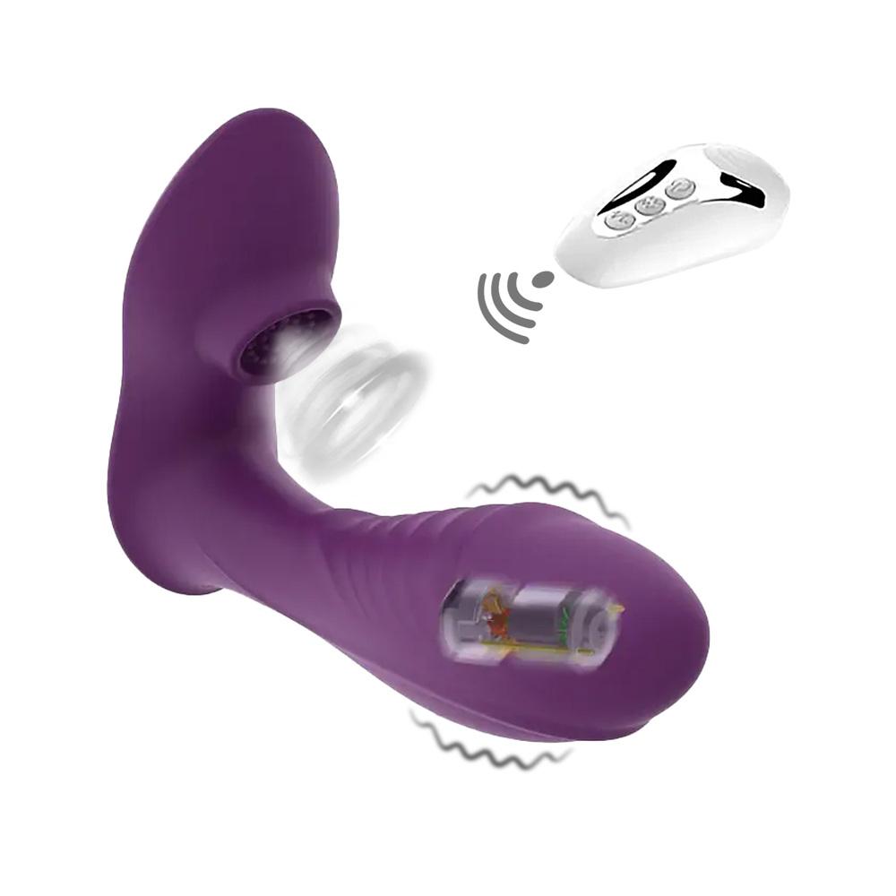 BASIC-X-Bono-vibrator-s-tlakovym-stimulatorem-na-klitoris-fialovy BASIC X Bono vibrátor s tlakovým stimulátorem na klitoris fialový