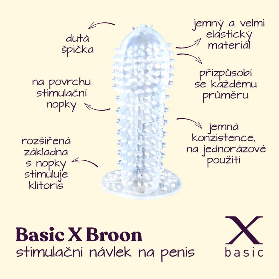 BASIC-X-Broon-stimulacni-navlek-na-penis-transparentni-2 BASIC X Broon stimulační návlek na penis transparentní
