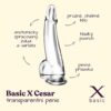 BASIC X Cesar transparentní penis s přísavkou XL