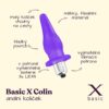 BASIC X Colin anální kolíček vibrační fialový